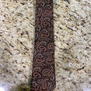 Vintage Christian Dior Cravates Paisley Silk Tie Neck Tie OS